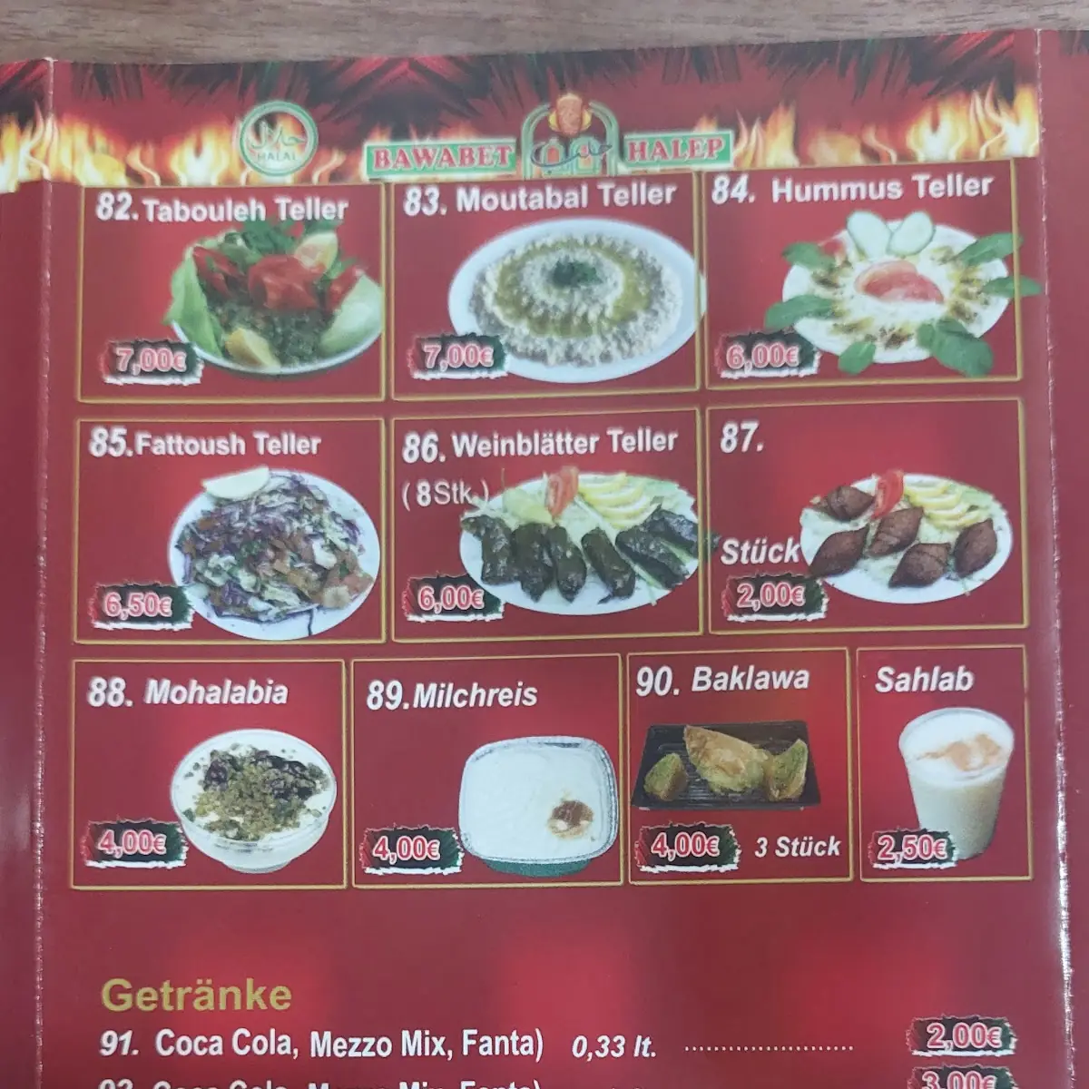 Speisekarte photo 5