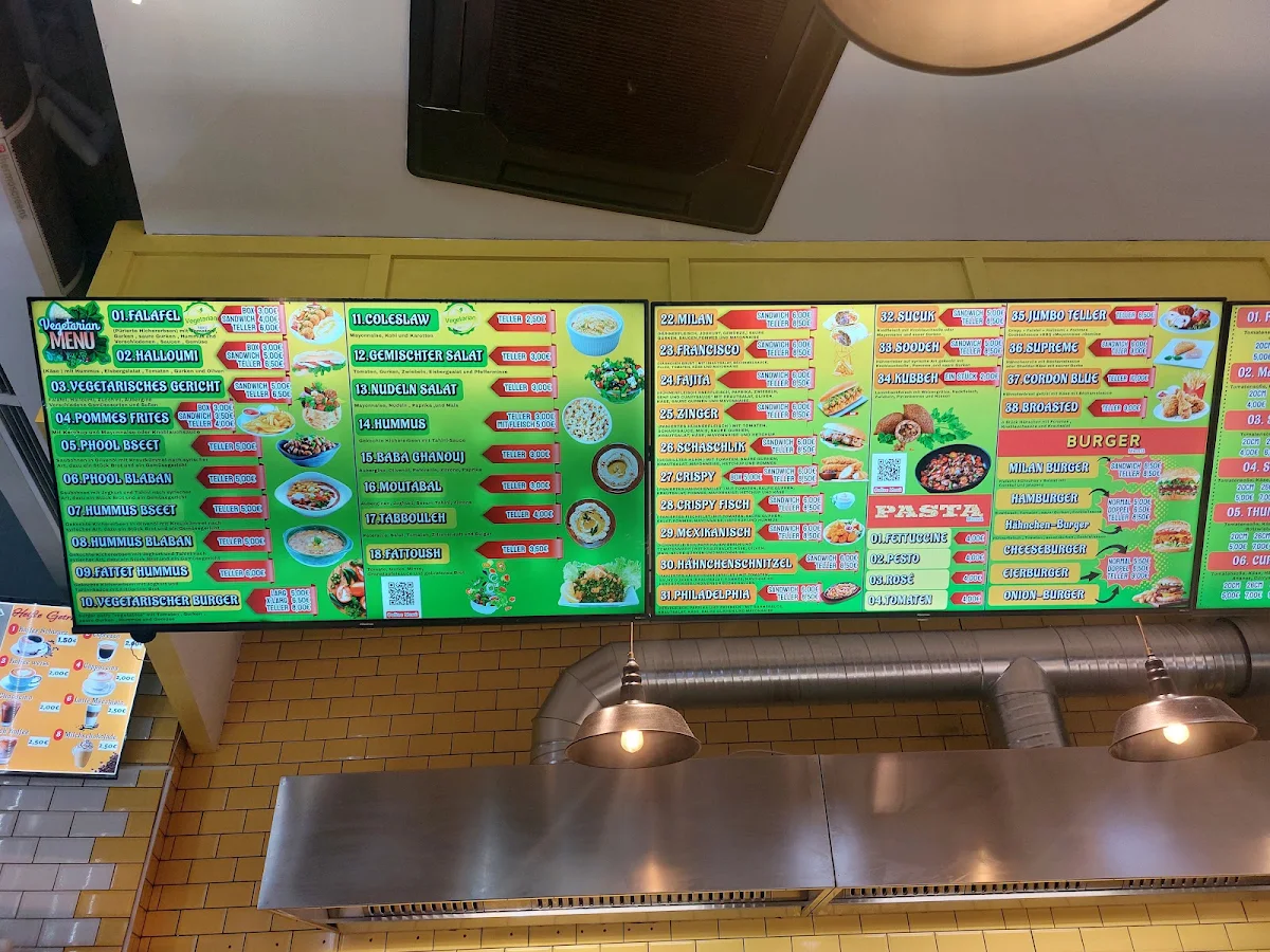 Speisekarte, Milan Gastro