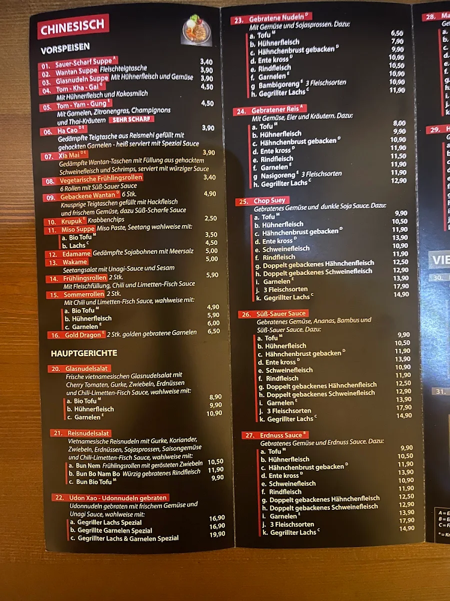 Speisekarte photo 2