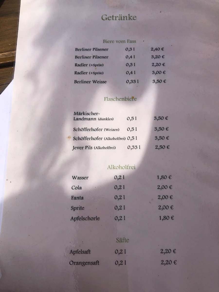 Speisekarte photo 1