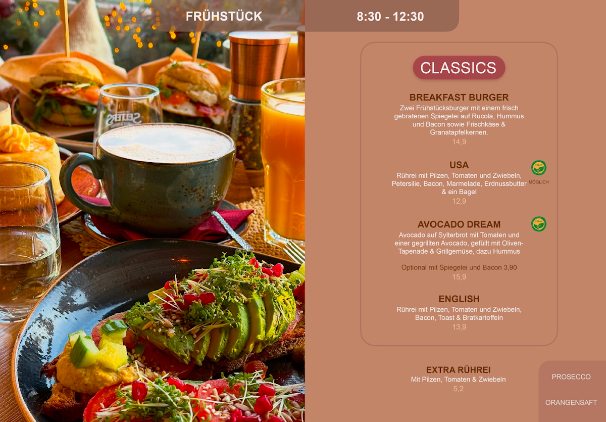Speisekarte, Basic Kitchen-Coffee-Bar Marburg