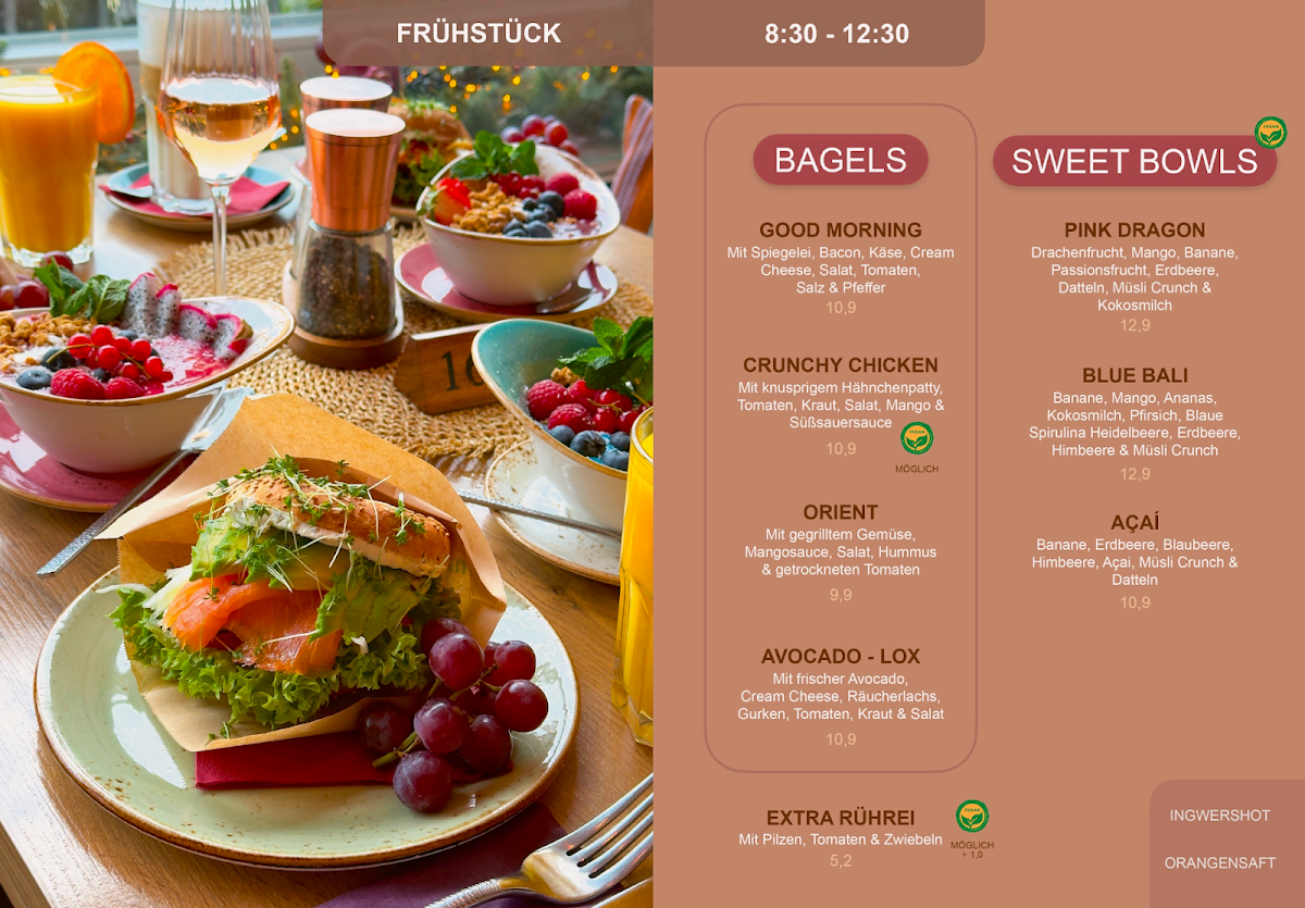 Speisekarte, Basic Kitchen-Coffee-Bar Marburg