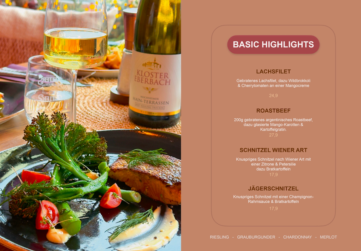 Speisekarte, Basic Kitchen-Coffee-Bar Marburg