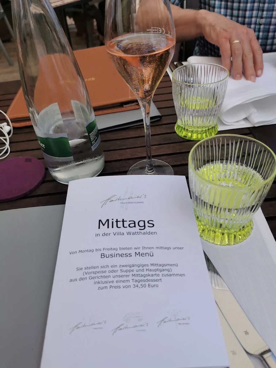 Speisekarte, Hartmaier's Villa Restaurant Ettlingen