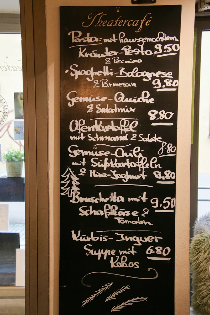 Speisekarte, Theatercafé