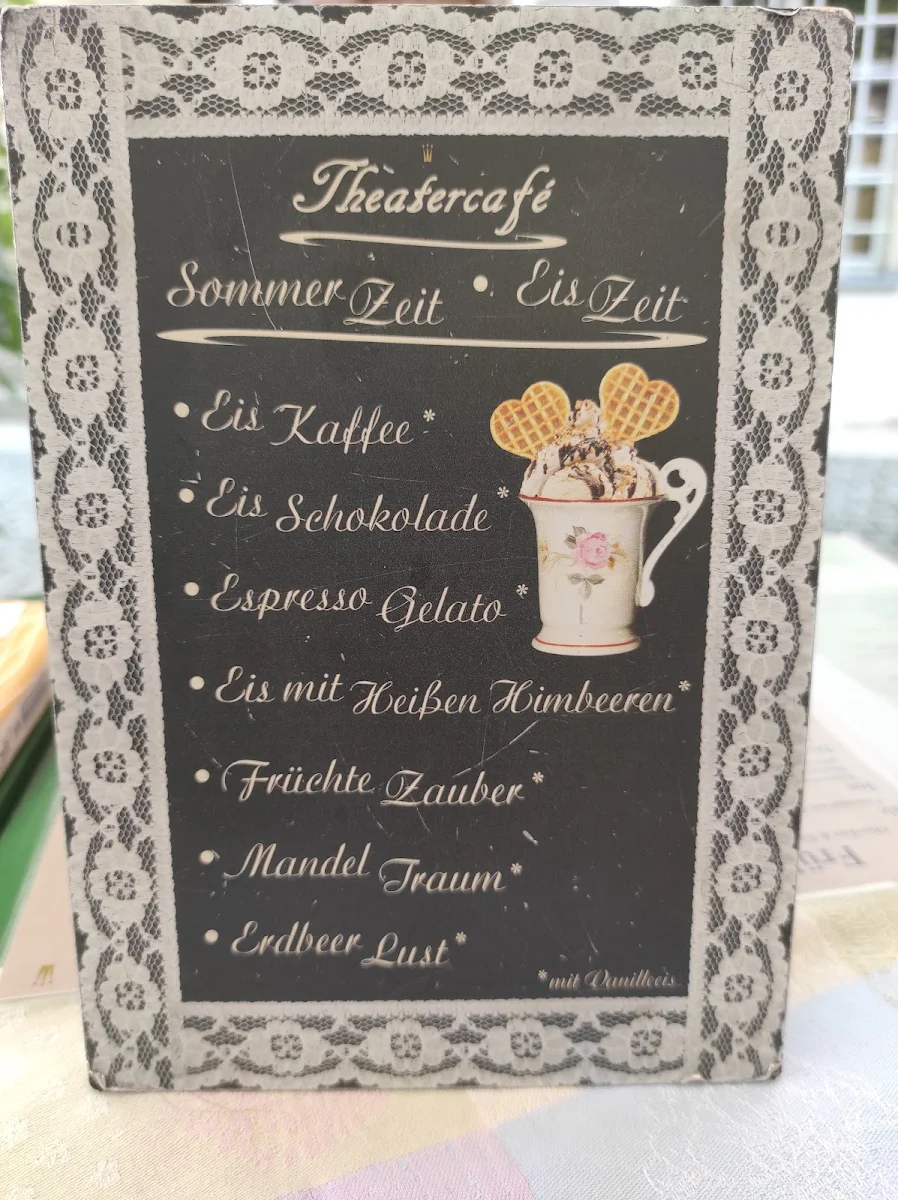 Speisekarte, Theatercafé