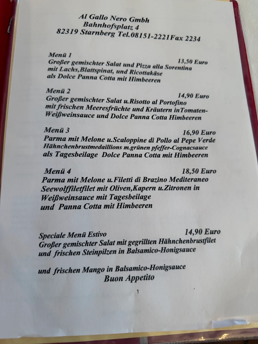 Speisekarte photo 2