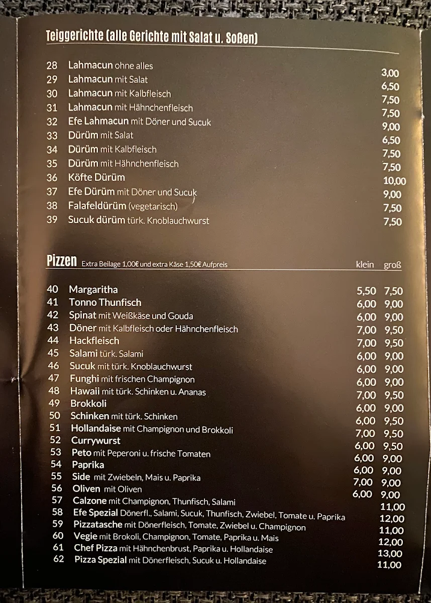 Speisekarte photo 1