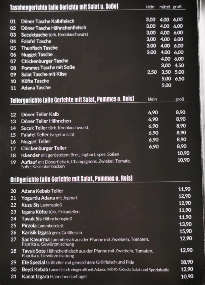 Speisekarte photo 4