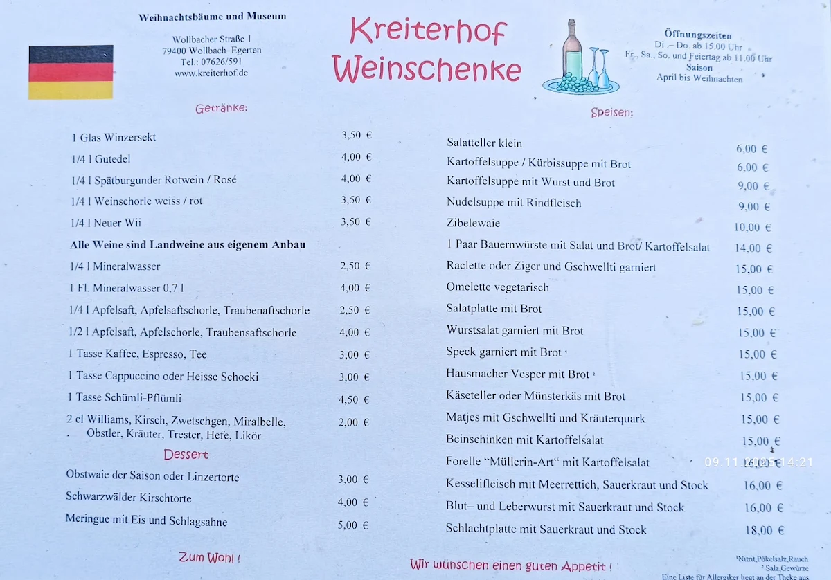Speisekarte photo 1