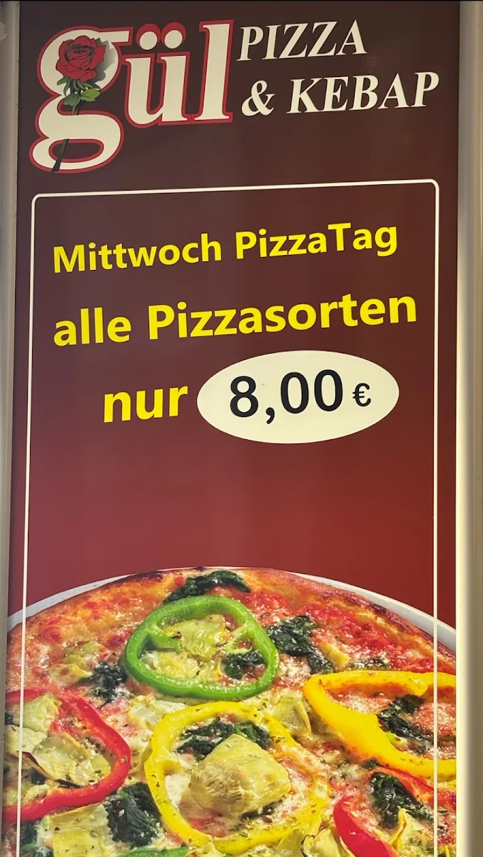 Speisekarte, Gül Pizza & Kebap