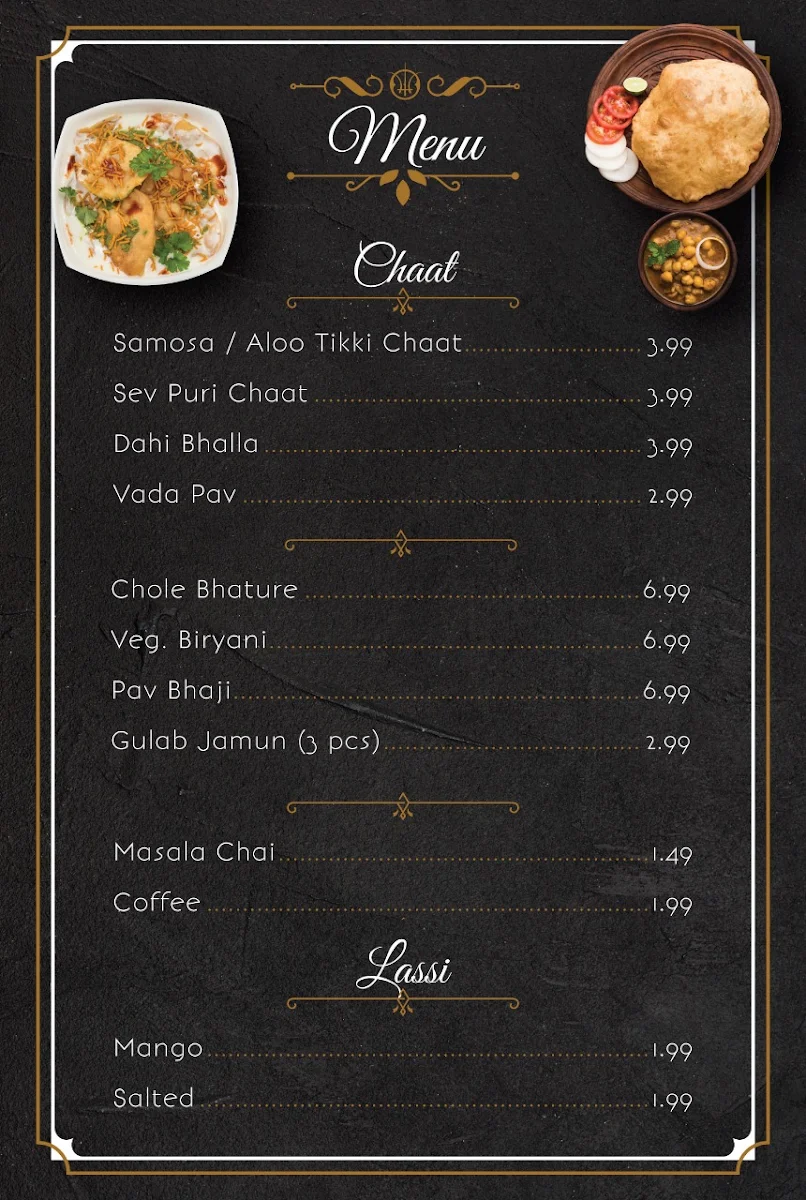Speisekarte, Dosa and More