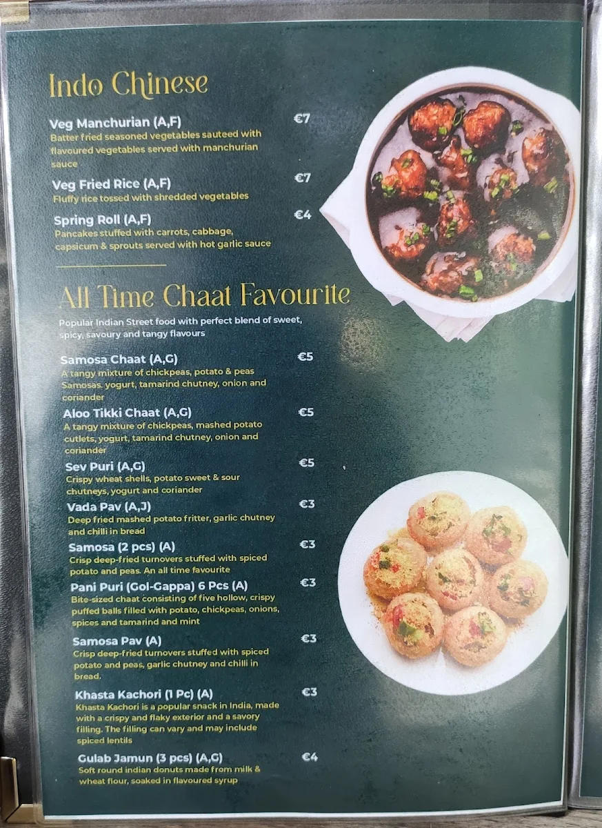 Speisekarte, Dosa and More
