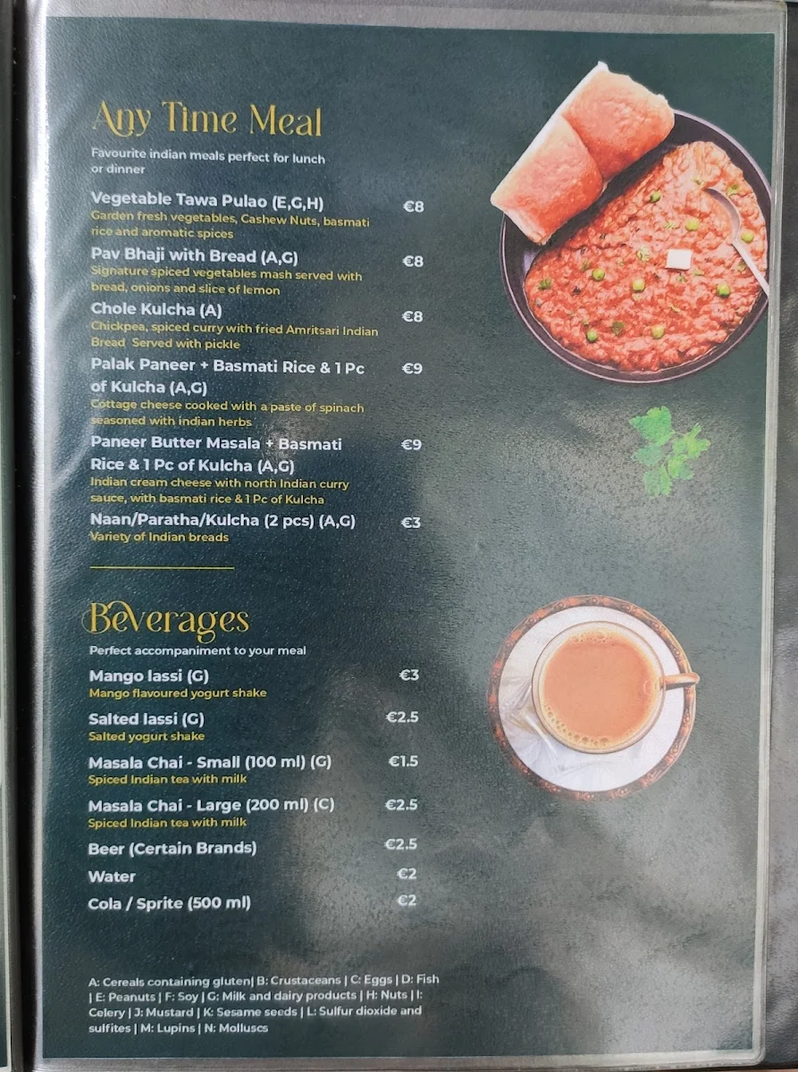 Speisekarte, Dosa and More
