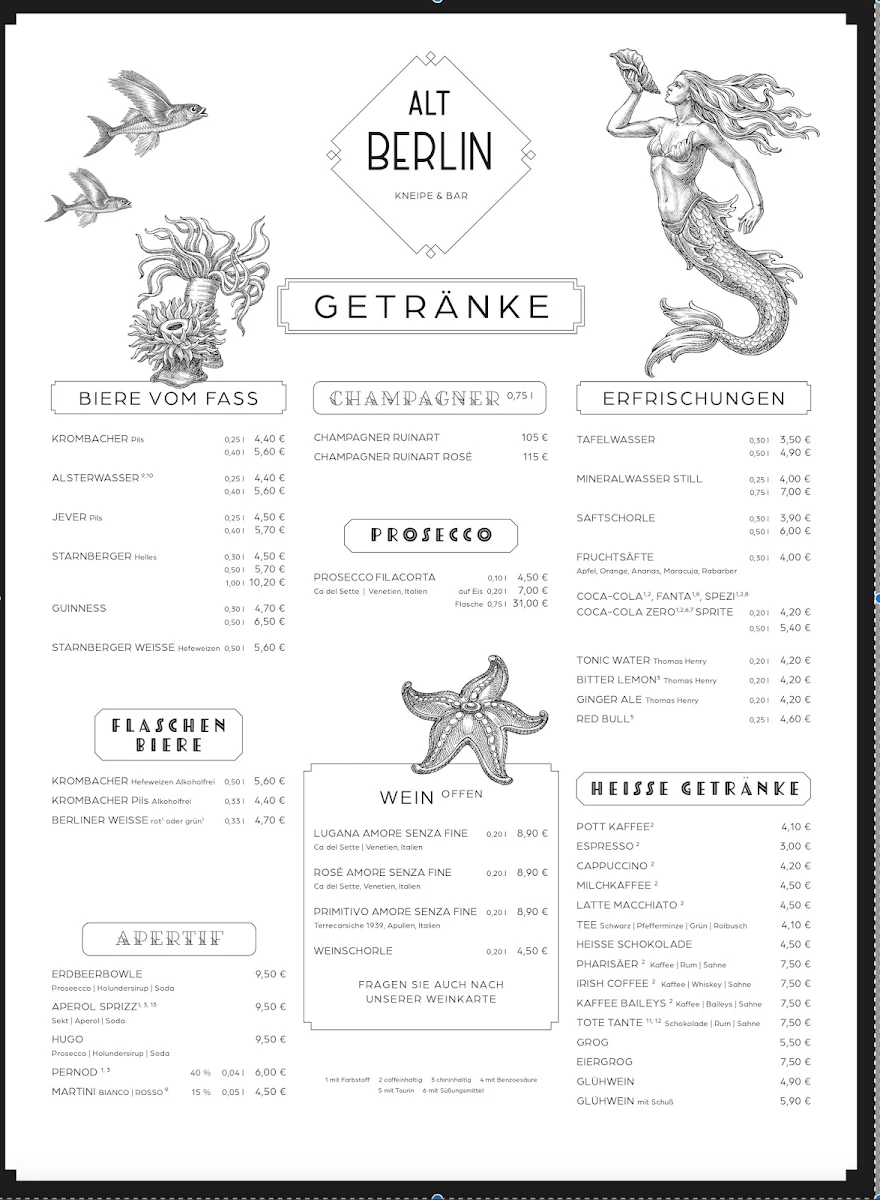 Speisekarte photo 1