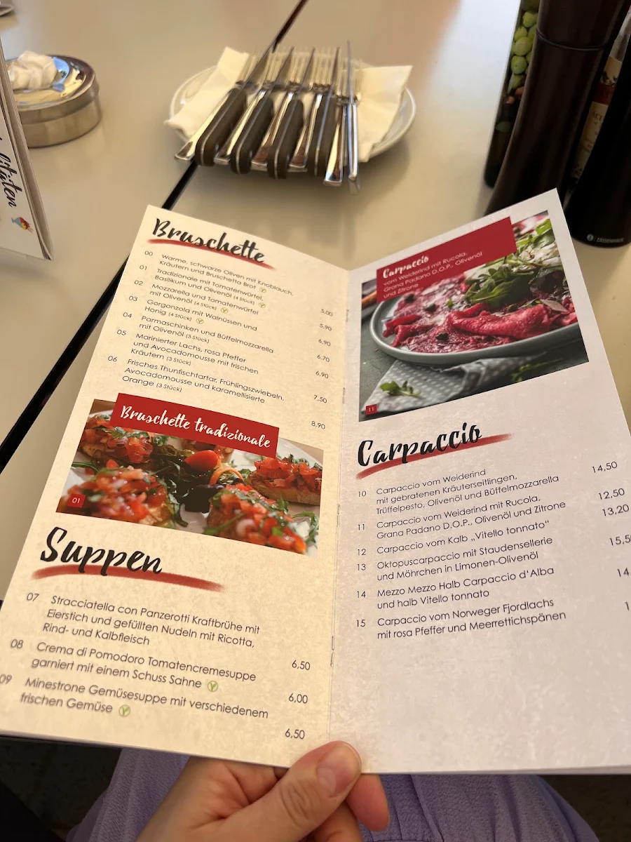 Speisekarte, Avanti