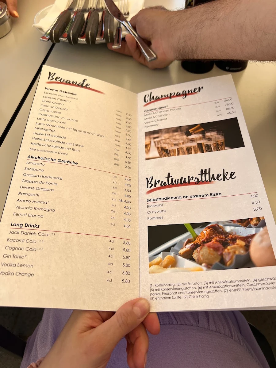Speisekarte, Avanti