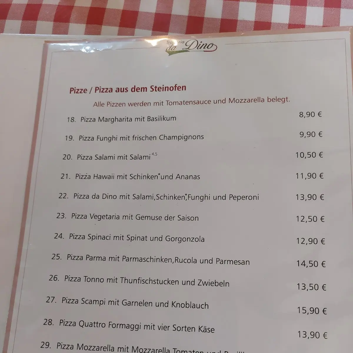 Speisekarte photo 3