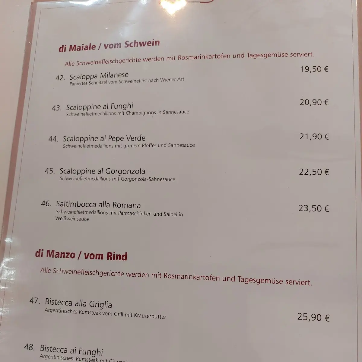 Speisekarte photo 4