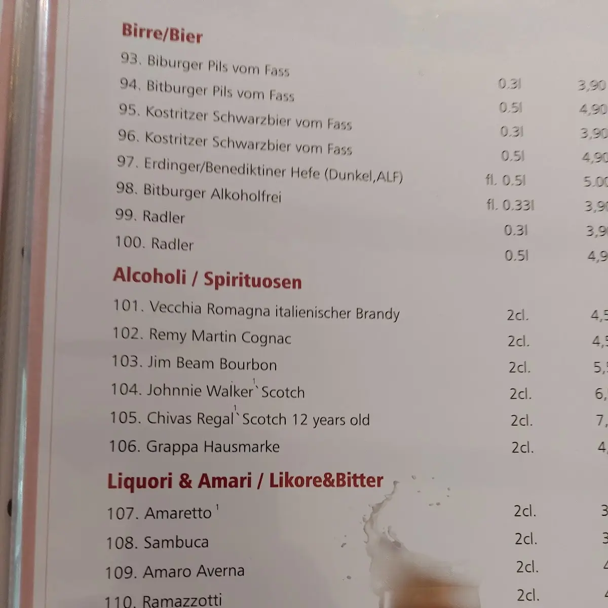 Speisekarte photo 6