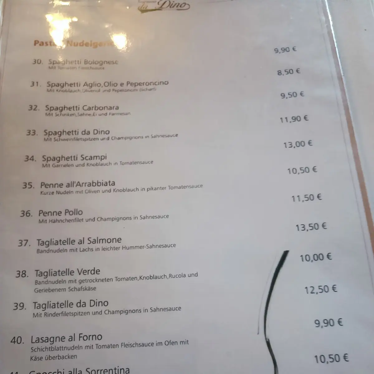 Speisekarte photo 8