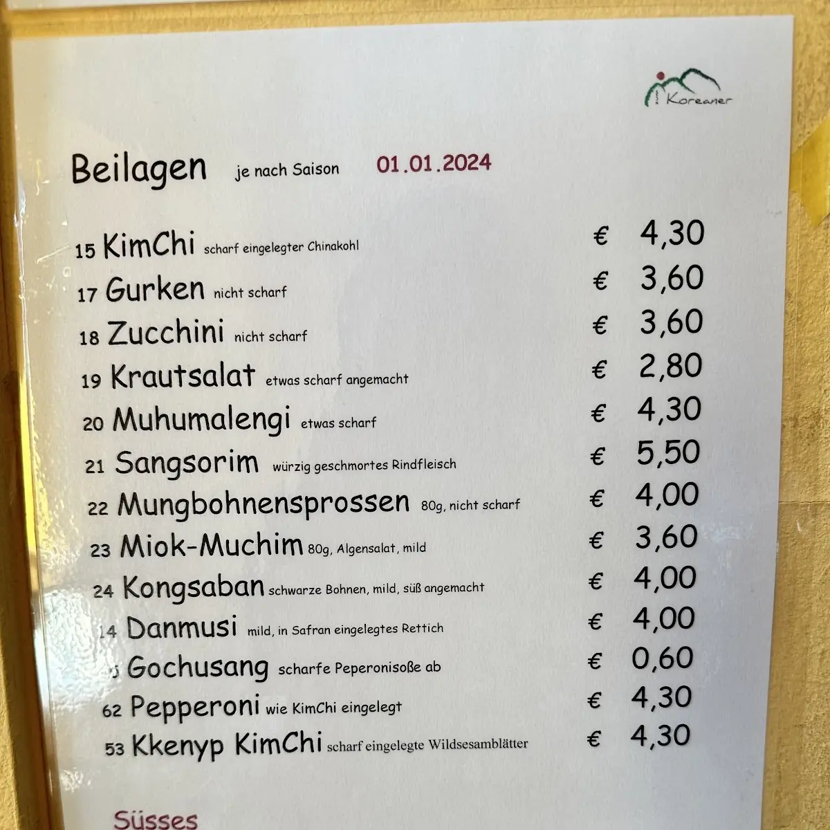 Speisekarte photo 6