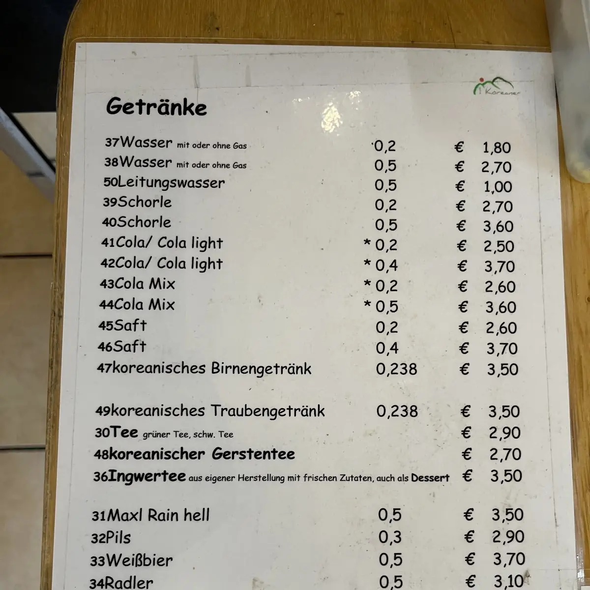 Speisekarte photo 7