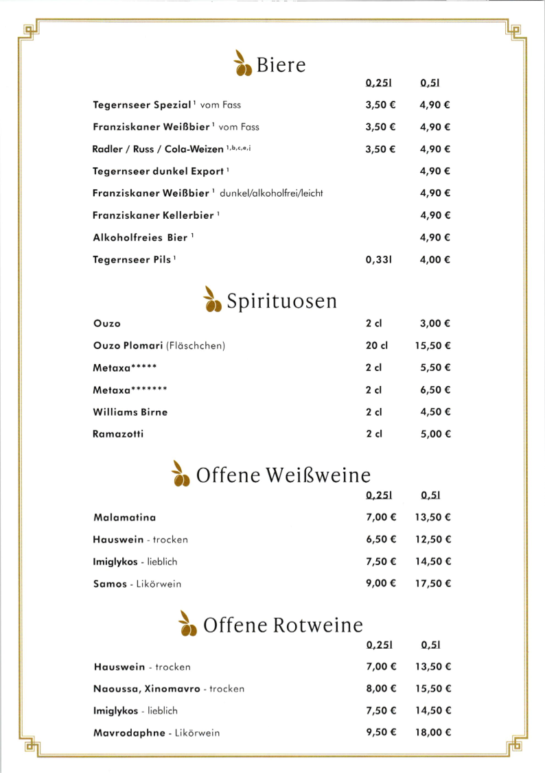 Speisekarte photo 1