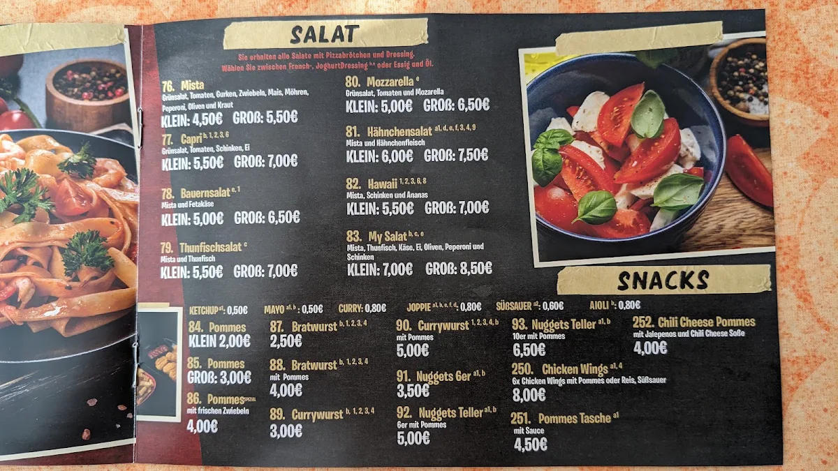 Speisekarte, My Döner & Pizza