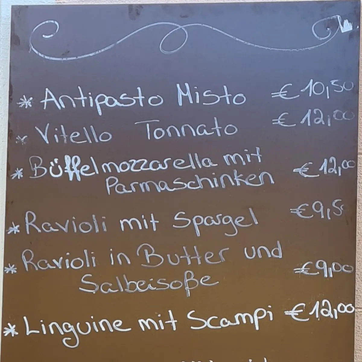 Speisekarte, Osteria Pizza e Pasta Lucia & Lory