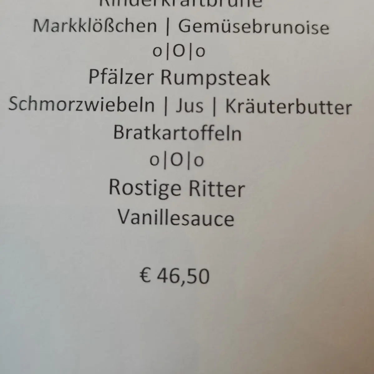 Speisekarte photo 2
