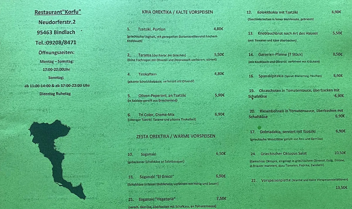 Speisekarte photo 2