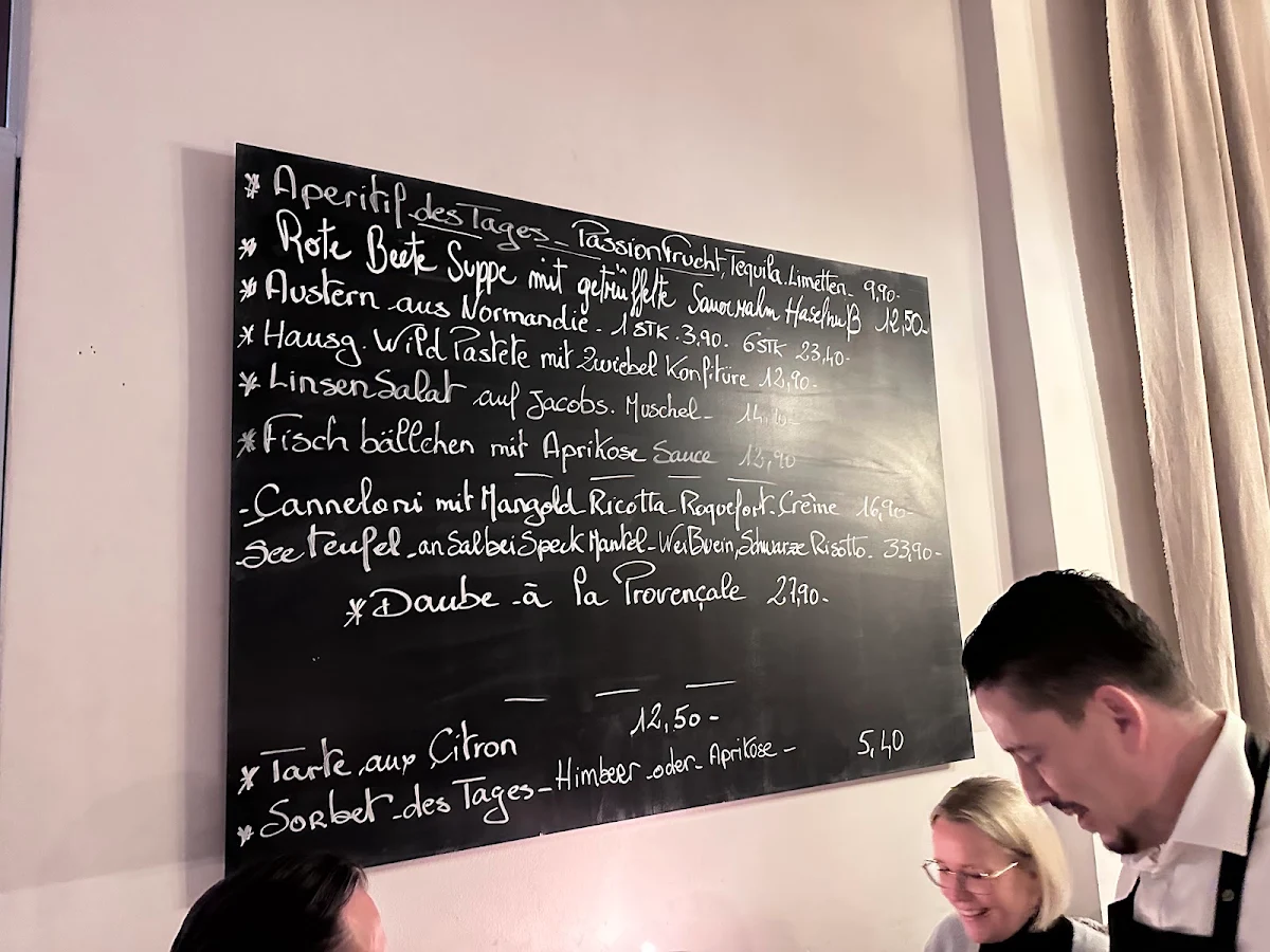Speisekarte, Le Refuge