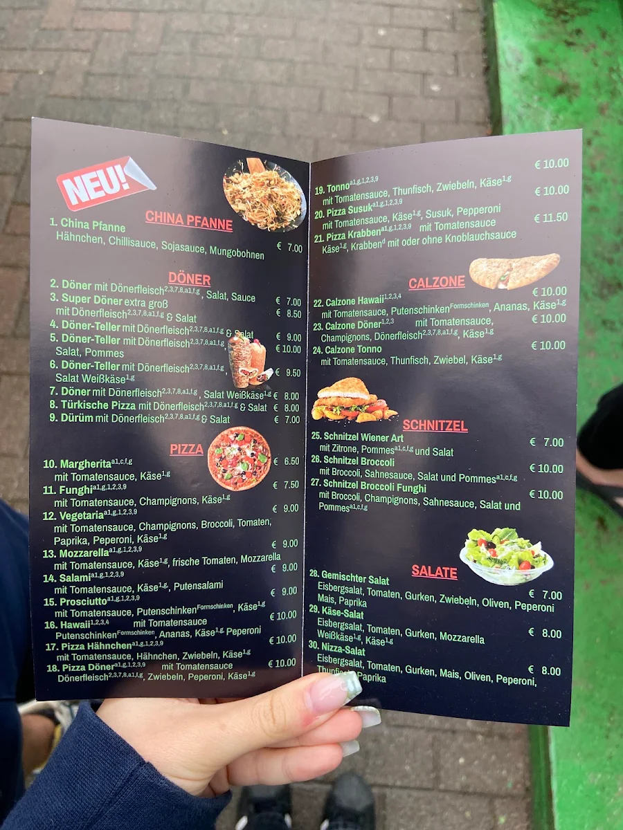 Speisekarte, Beste Döner