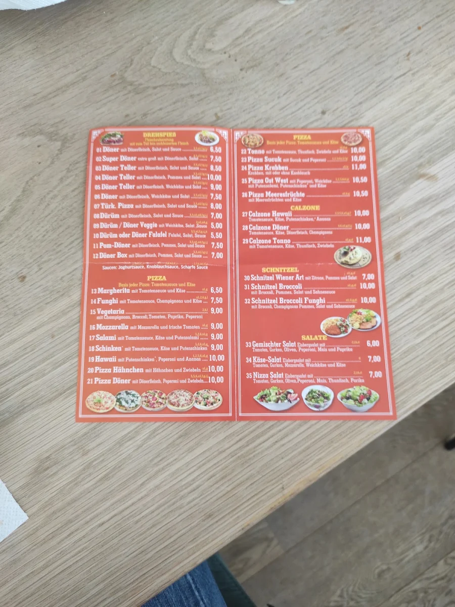 Speisekarte, Beste Döner