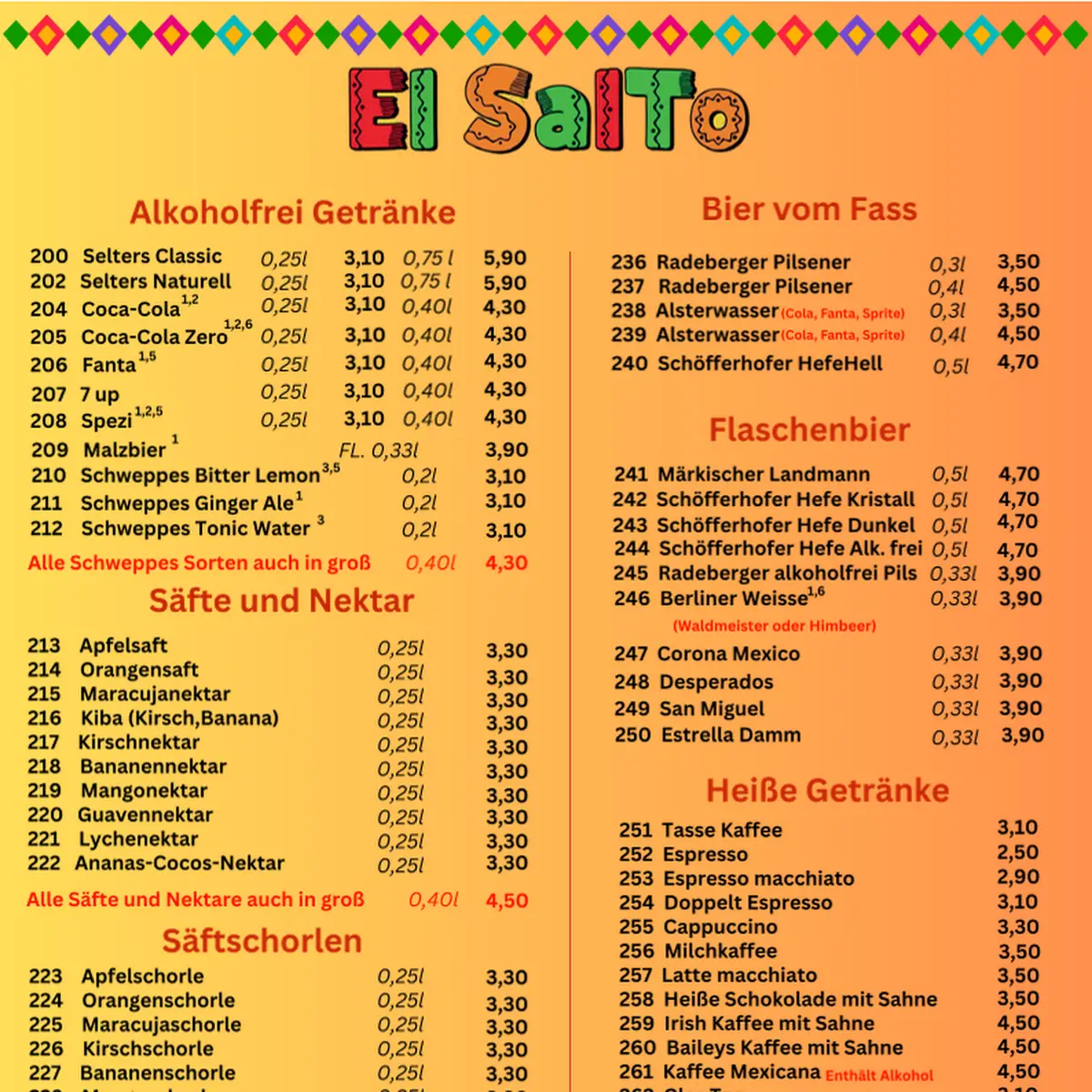 Speisekarte photo 1