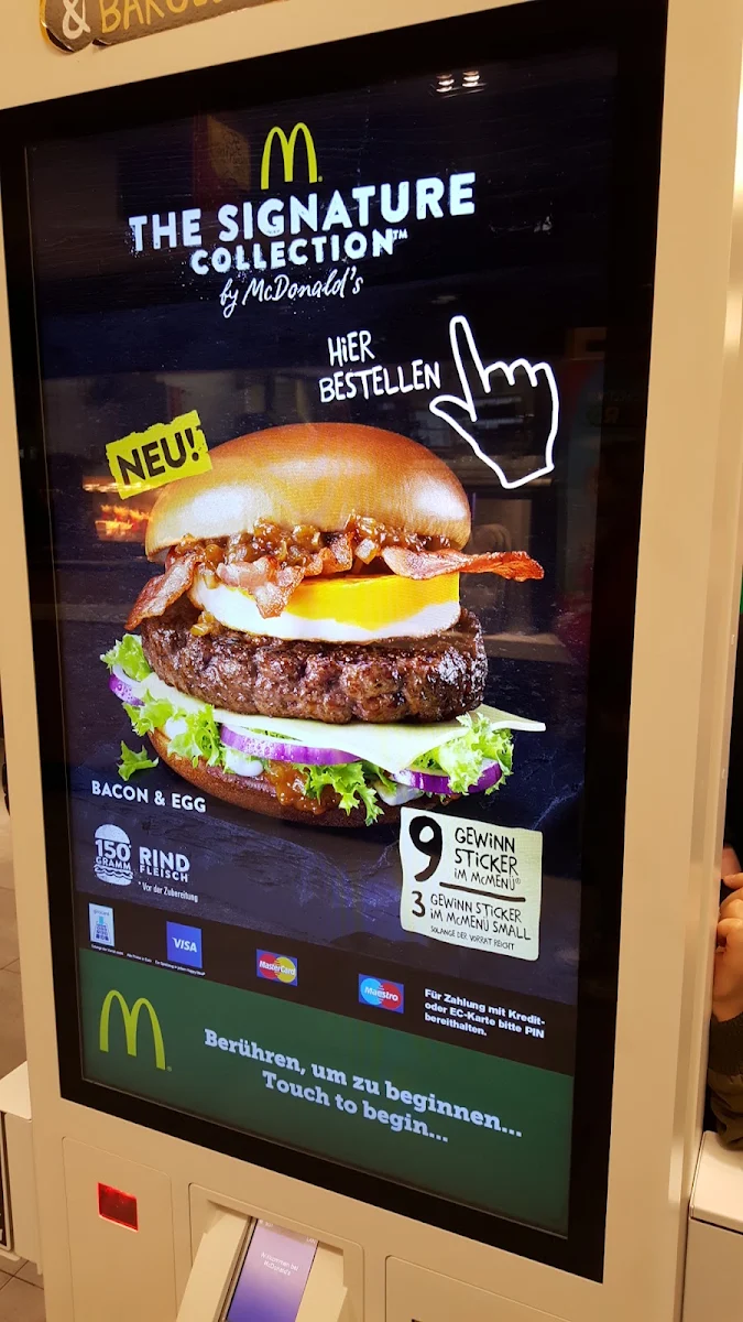 Speisekarte, McDonald's