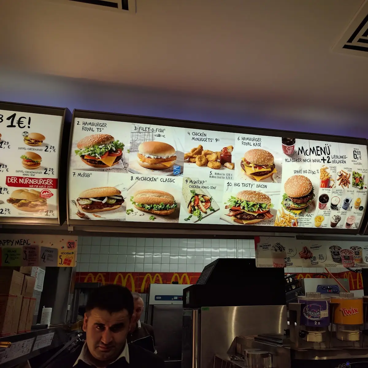 Speisekarte, McDonald's
