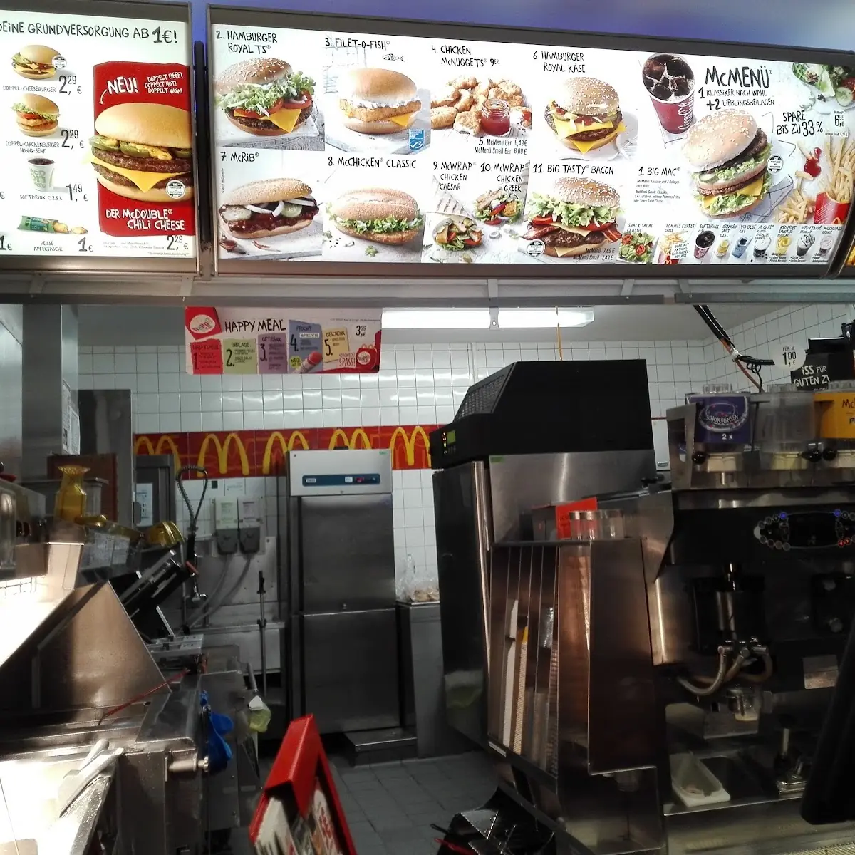 Speisekarte, McDonald's