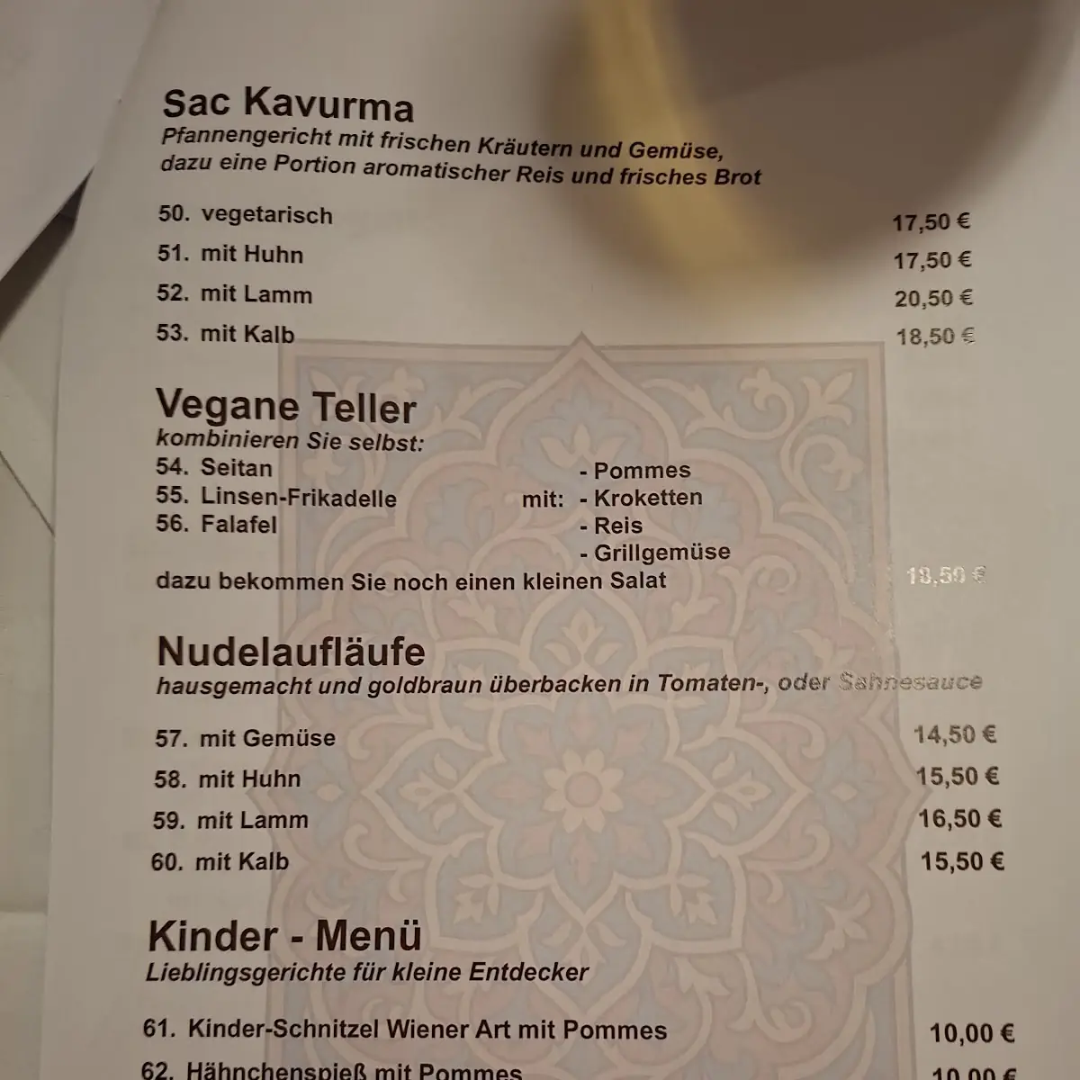 Speisekarte photo 1