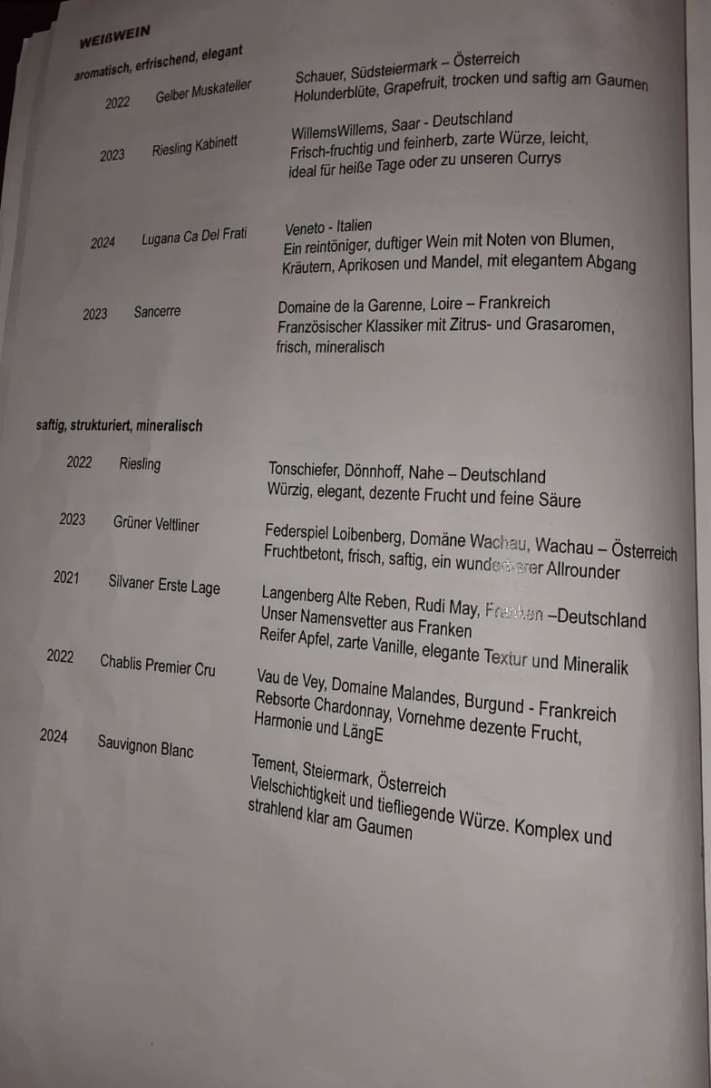 Speisekarte photo 1