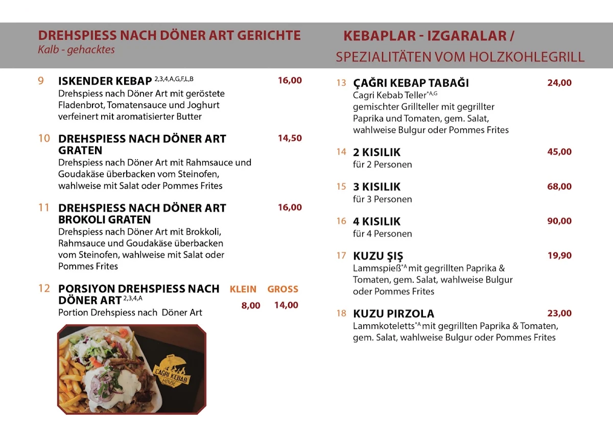 Speisekarte photo 2
