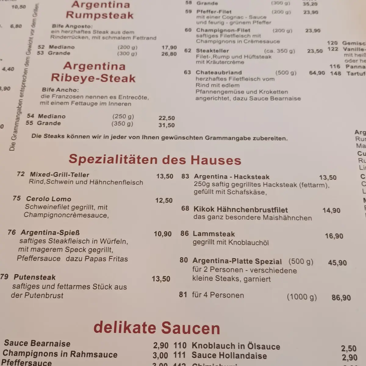 Speisekarte photo 8