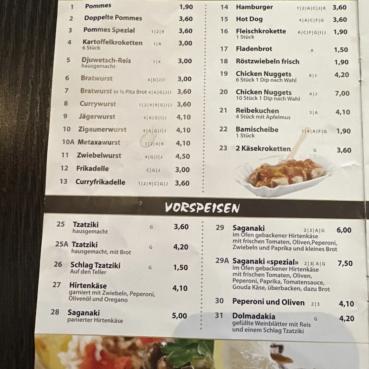 Speisekarte photo 3