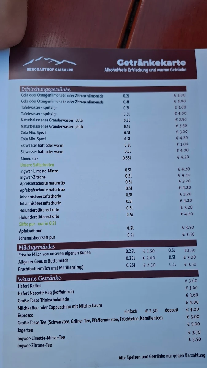 Speisekarte photo 2