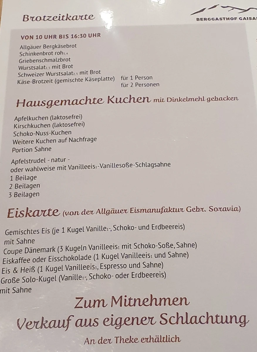Speisekarte photo 8