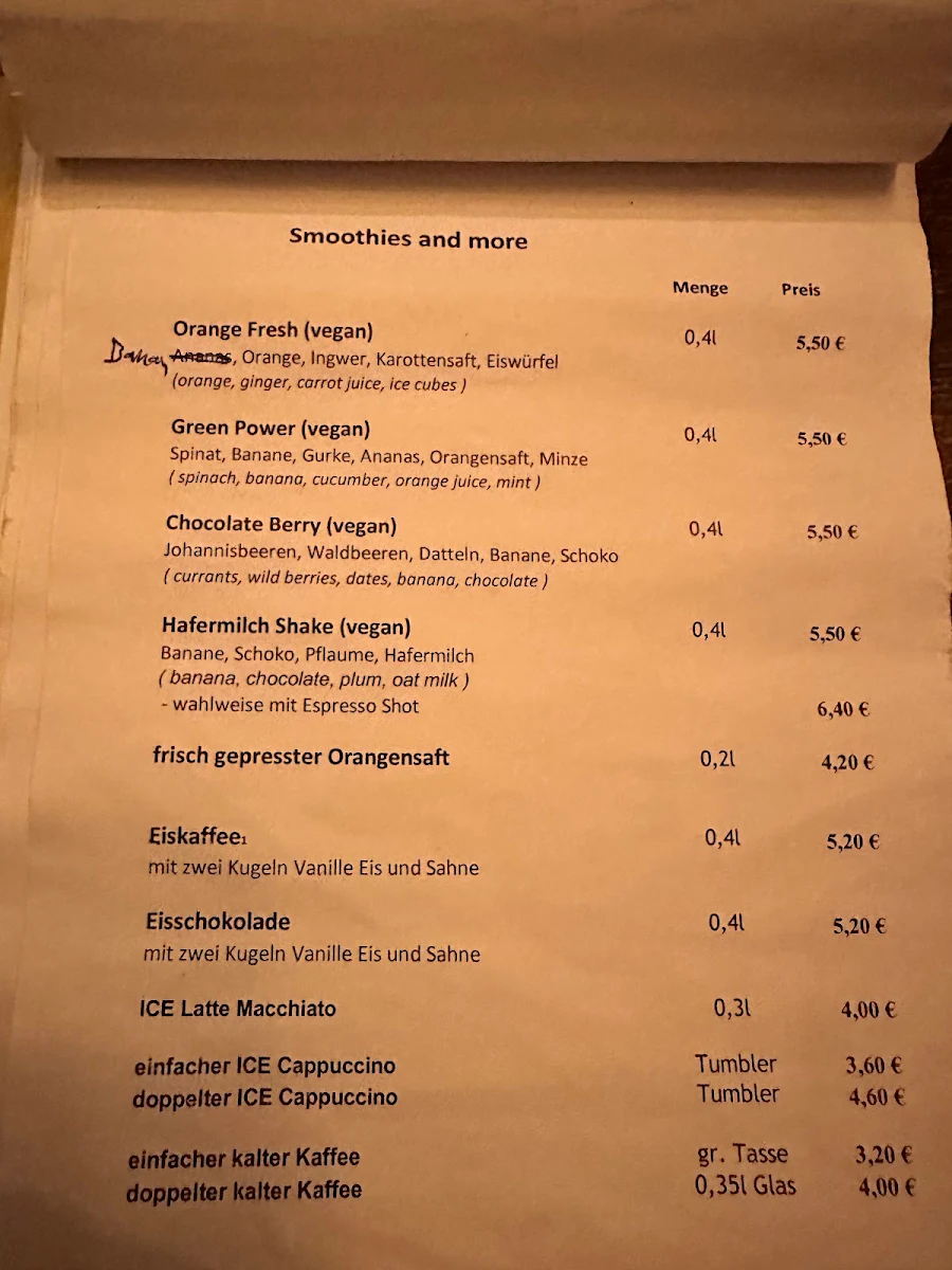 Speisekarte photo 2