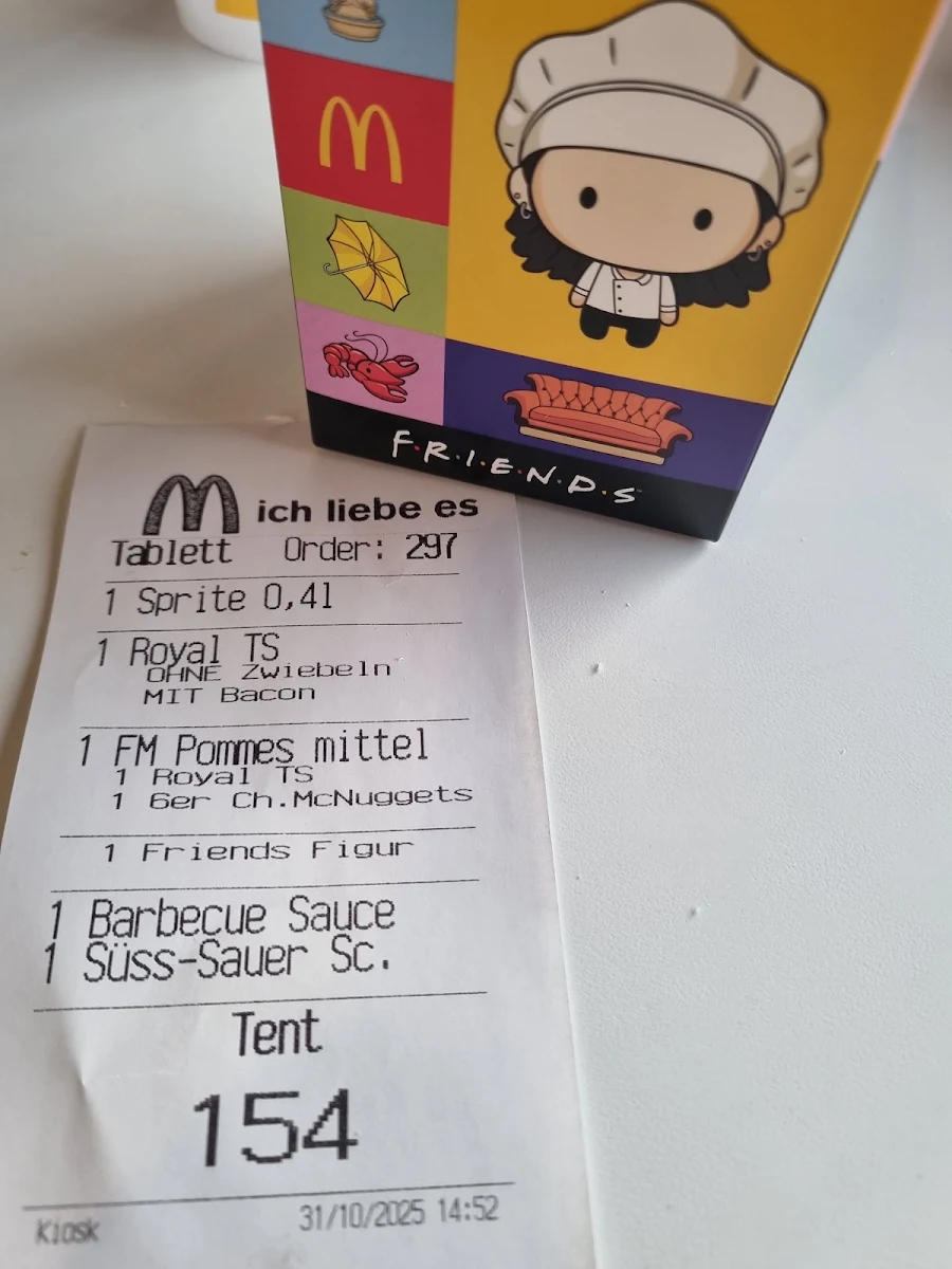 Speisekarte, McDonald's