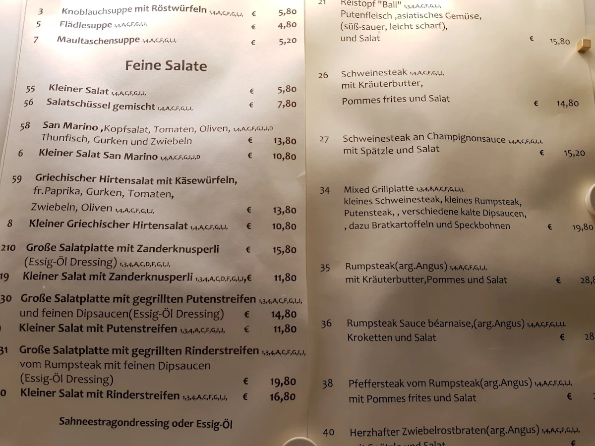 Speisekarte photo 1