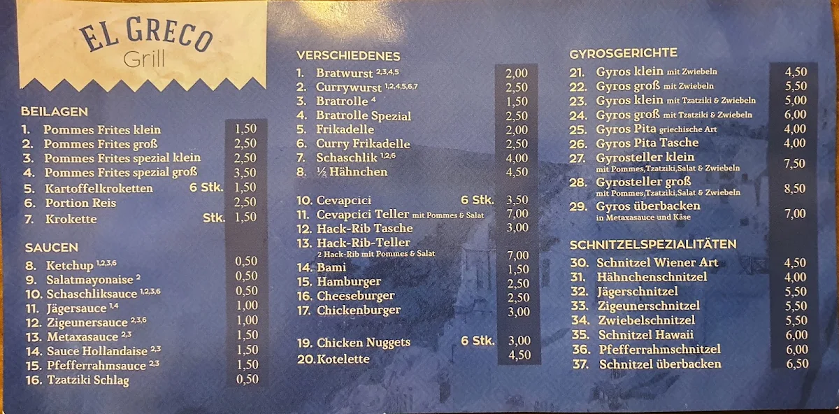 Speisekarte photo 1